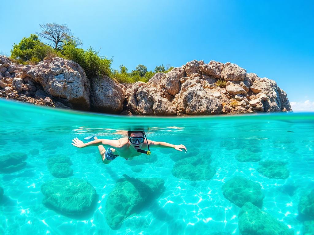 Snorkel en aguas cristalinas